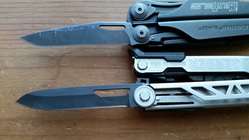 Gerber Center-Drive compared to Leatherman Surge