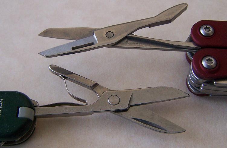 The PS4 scissors are similar to those on the Victorinox Classic