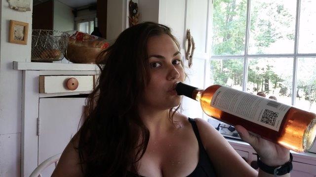 Megan Enjoying the Wine!