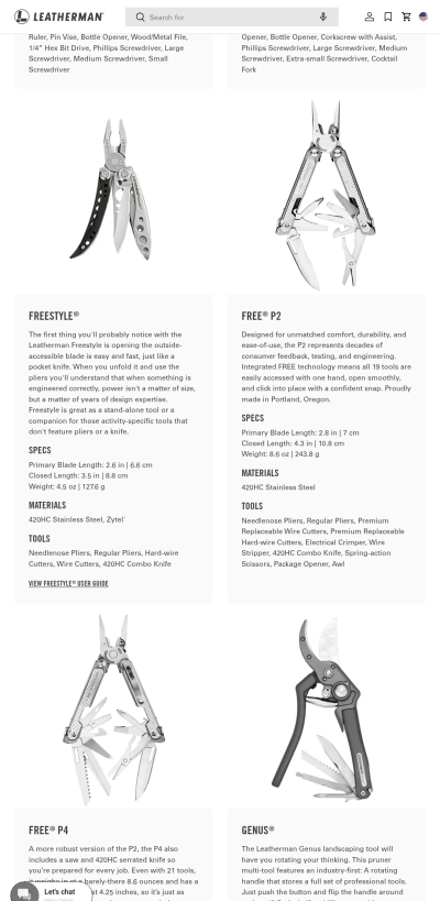 Leatherman P2 and P4 officially discontinued